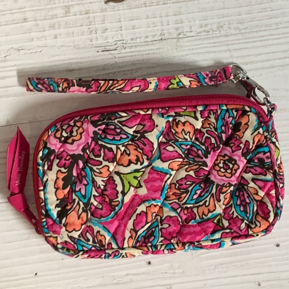 NWOT! VERA BRADLEY Sunburst Floral Retired Print WRISTLET w/detachable strap!